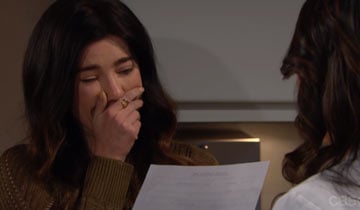 Steffy learns the paternity of her baby